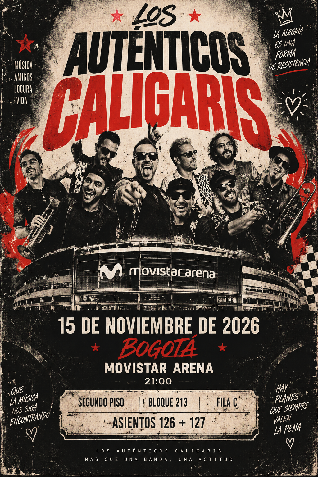 Flyer del evento sorpresa